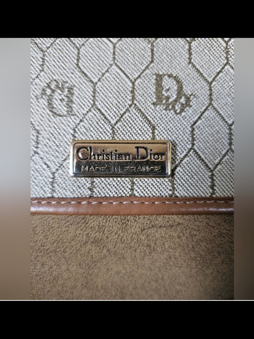 Dior Beige Monogram Saddle Crossbody with Tan Trim EUC - Picture 7 of 14